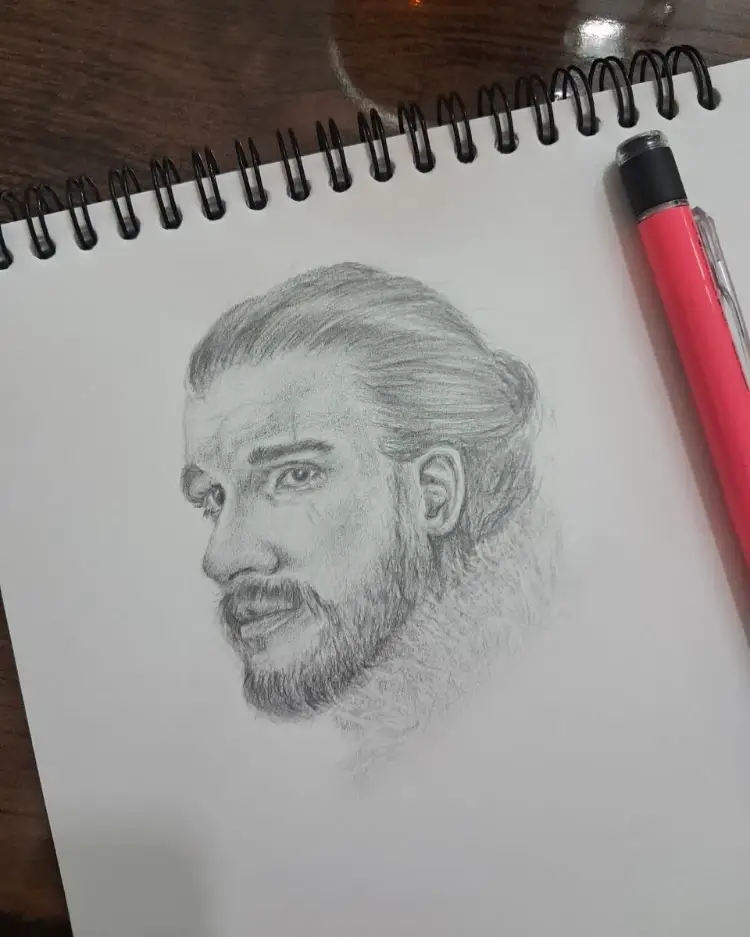 Artwork with pen